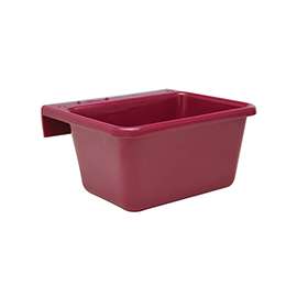 FORTEX-FORTIFLEX 1306602 Over-the-Fence Pet Feeder, S, 5 qt Volume, Red