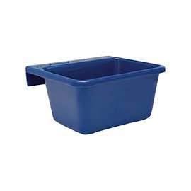 FORTEX-FORTIFLEX 1306614 Over-the-Fence Pet Feeder, S, 5 qt Volume, Sapphire Blue