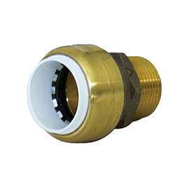 SharkBite UIP134A Connector, 3/4 in Push-Fit, 3/4 in MNPT