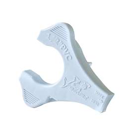 SharkBite UIP710A Gauge and Disconnect Clip, 1/2 in, PVC, White, 12 Bag