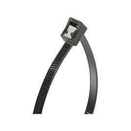 GB 45-311UVBSC Double Lock, Self-Cutting Cable Tie, 6/6 Nylon, Black