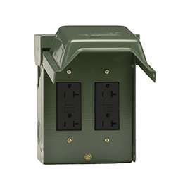 GE Industrial Solutions U012010GRP Power Outlet, 20 A, 3R, Green