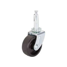 ProSource Light Duty Swivel Caster, 50 Lb Load, 1-5/8 In Dia, Plastic Wheel, Stem Mount