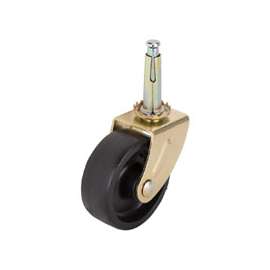 ProSource Light Duty Swivel Caster, 60 Lb Load, 2 In Dia, Plastic Wheel, Stem Mount