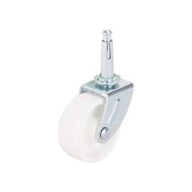ProSource Light Duty Swivel Caster, 60 Lb Load, 2 In Dia, Plastic Wheel, Stem Mount