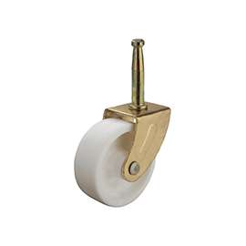 ProSource Light Duty Swivel Caster, 60 Lb Load, 2 In Dia, Plastic Wheel, Stem Mount