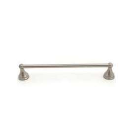 Boston Harbor Towel Bar, 18 In L, Concealed Screw Mount, Durable Zinc And Stainless Steel, Brushed Nickel