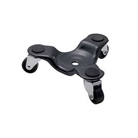 ProSource Furniture Dolly, 130 Lb, 6 In L, Steel, Black