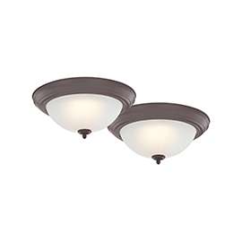 Boston Harbor Flush Mount Fixture, 2 Led Lamp, 1500 Lumens, 3000 K