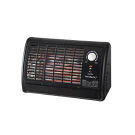 PowerZone Portable Radiant Electric Heater, 1320 W, 11 A, 9-1/8 In L X 15 In W X 6 In H