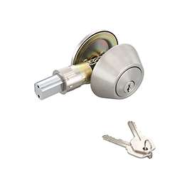 ProSource Single Cylinder Mobile Home Deadbolt, Ka3, Stainless Steel