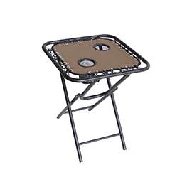 Seasonal Trends Table Folding Bungee, 18 In, Square, Steel, Powder Coated