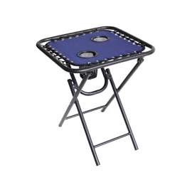 Seasonal Trends Table Folding Bungee, 18 In, Square, Steel, Powder Coated