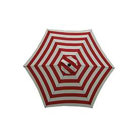 Seasonal Trends Market Umbrella, 9 Ft H, Red/White