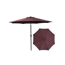 Seasonal Trends Market Umbrella, 9 Ft H, Burgundy