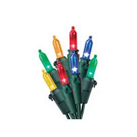 Hometown Holidays Multi-Color Christmas Light Set, 50 Led