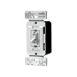 Eaton Wiring Devices TAL06P-C1-K Toggle Dimmer, 120 V, Almond/Ivory/White