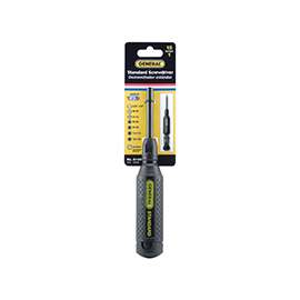 GENERAL 8140C Screwdriver Set, #4, #6, PH0, PH3, PH1, PH2, #0, #3, #1, #2, T10, T15, T20, T25 Tip, Steel Alloy Blade