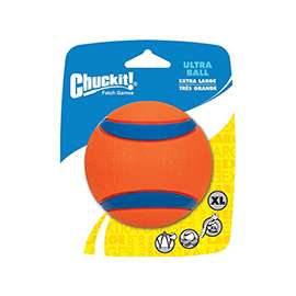 Chuckit! 170401 Ultra Ball Dog Toy, XL, Rubber, Blue/Orange