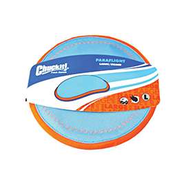 Chuckit! 221301 Paraflight Flyer, L, Nylon/Rubber, Blue/Orange