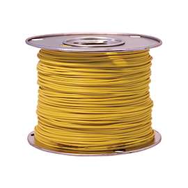 CCI 55670823 Primary Wire, 14 AWG, 1-Conductor, 60 VDC, Copper Conductor, Yellow Sheath