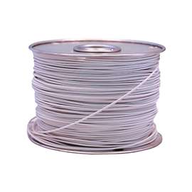CCI 55669023 Primary Wire, 14 AWG, 1-Conductor, 60 VDC, Copper Conductor, White Sheath