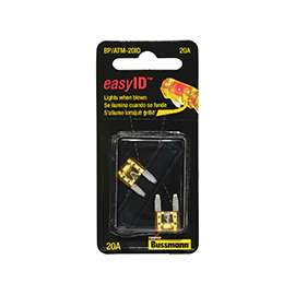 Bussman BP/ATM-20ID Blade Fuse, 20 A, 1 kA IR