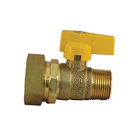 Pro-Flex PFGV-PF34MB Gas Valve, 3/4 in MIP x CSST