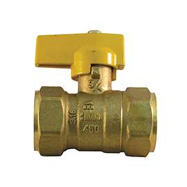 Pro-Flex PFGV-F34B Gas Valve, 3/4 in FIP x Flare