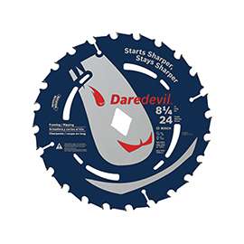 Bosch DCB824 Circular Saw Blade, 8-1/4 in Dia, Carbide Cutting Edge, 5/8 in Arbor, Steel