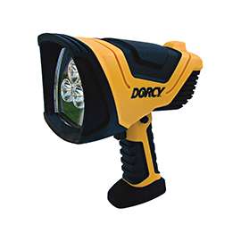 Dorcy 41-1080 Rechargeable Spotlight, 6 VDC, LED Lamp, Yellow Light