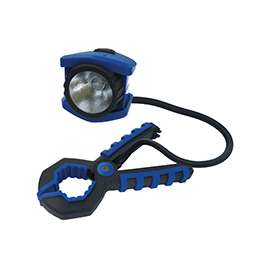 Dorcy 41-1251 Clamp Light, LED Lamp, Alkaline Battery, Blue
