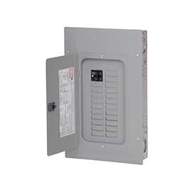 Cutler-Hammer BR Series BR2024L125G Load Center, Plug-In Mounting, 125 A, Main Lug Breaker/Load Center, 20-Space
