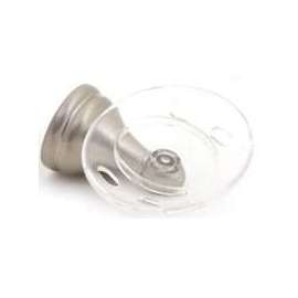 Boston Harbor Soap Dish With Acrylic Tray, Durable Zinc, Brushed Nickel, Concealed Screw