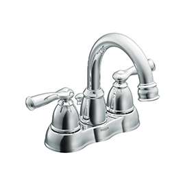Moen Banbury WS84913SRN Bathroom Faucet, 2-Faucet Handle, 4-1/8 in H Spout, Metal, Brushed Nickel