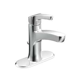 Moen Danika WSL84733 Bathroom Faucet, 1-Faucet Handle, 7-3/8 in H Spout, Metal, Chrome