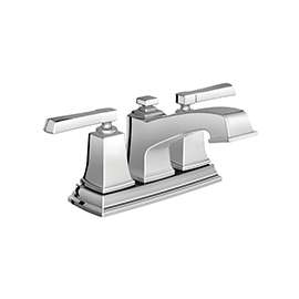 Moen Boardwalk WS84800 Bathroom Faucet, 2-Faucet Handle, 3-1/4 in H Spout, Metal, Chrome