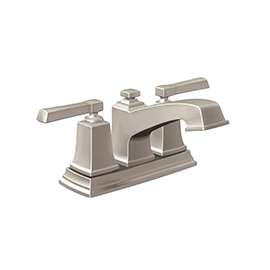 Moen Boardwalk WS84800SRN Bathroom Faucet, 2-Faucet Handle, 3-1/4 in H Spout, Metal, Brushed Nickel