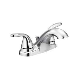Moen Adler 84603 Bathroom Faucet, 2-Faucet Handle, 2-9/16 in H Spout, Metal, Chrome