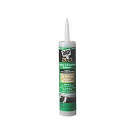 DAP 18377 Gutter and Flashing Sealant, Very Mild, Crystal Clear, 9 fl-oz Cartridge