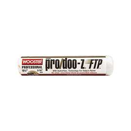 WOOSTER KR665-9 1/2 Paint Roller Cover, 3/16 in Thick Nap, Fabric Cover, White