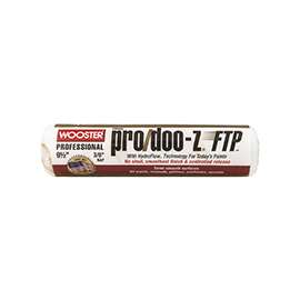 WOOSTER KR666-9 1/2 Paint Roller Cover, 3/8 in Thick Nap, Fabric Cover, White