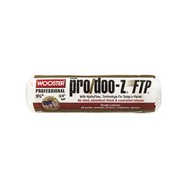 WOOSTER KR668-9 1/2 Paint Roller Cover, 3/4 in Thick Nap, Fabric Cover, White
