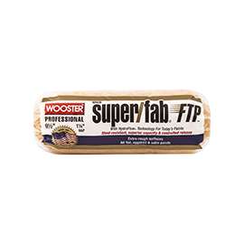 WOOSTER KR926-9 1/2 Paint Roller Cover, 1-1/4 in Thick Nap, Fabric Cover, White