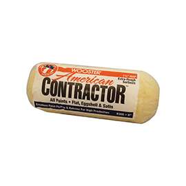 WOOSTER R565-9 Paint Roller Cover, 1-1/4 in Thick Nap, Fabric Cover
