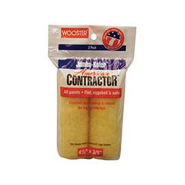 WOOSTER R566-4 1/2 Paint Roller Cover, 3/8 in Thick Nap