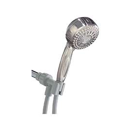 Waterpik TRS-559T Handheld Shower Head, 5-Spray Function, 60 in L Hose, Brushed Nickel