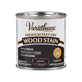 VARATHANE 269400 Wood Stain, Ebony, 0.5 pt Can