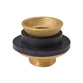 B & K 150-209 Closet Spud, Brass/Rubber