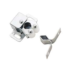 Amerock 1888373 Roller Catch, 1-1/4 in L x 1/2 in W x 1-1/16 in H Catches, Zinc, Polished Chrome